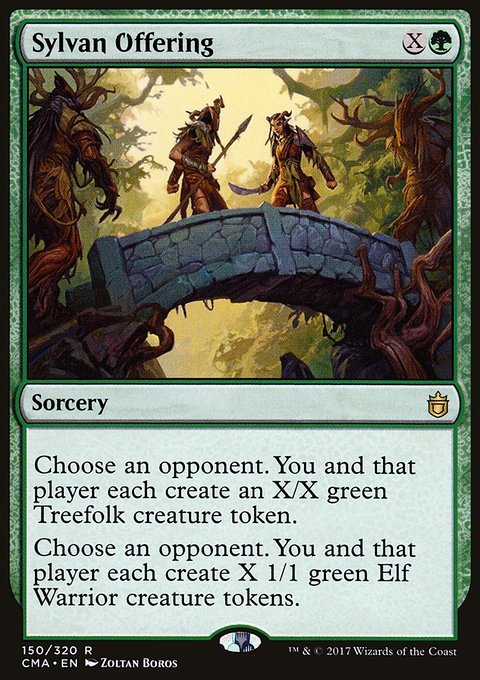 Sylvan Offering, Commander Anthology #150, Magic: The Gathering card