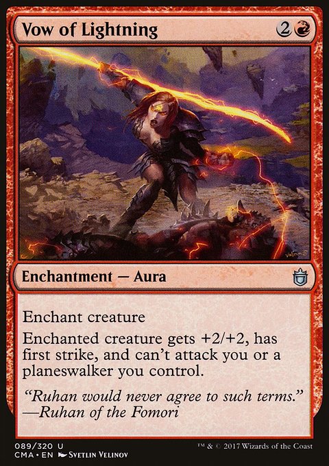 Vow of Lightning, Commander Anthology #89, Magic: The Gathering card