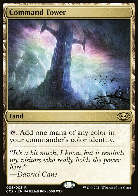 Command Tower, Commander Collection: Black #8, Magic: The Gathering card
