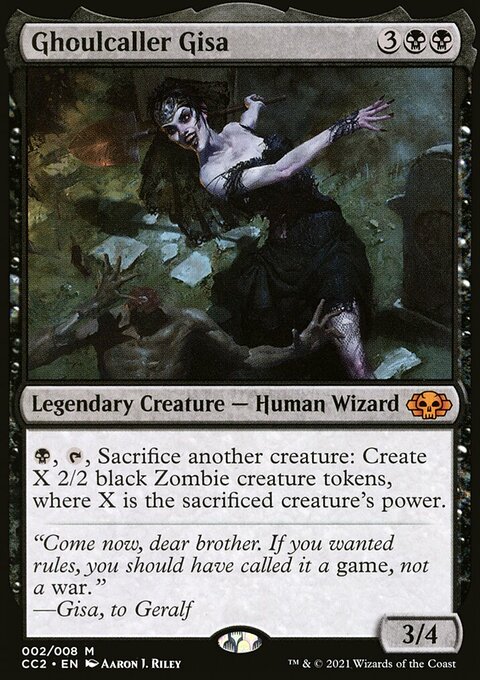 Ghoulcaller Gisa, Commander Collection: Black #2, Magic: The Gathering card