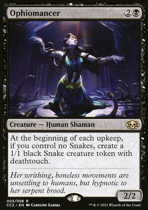 Ophiomancer, Commander Collection: Black #3, Magic: The Gathering card