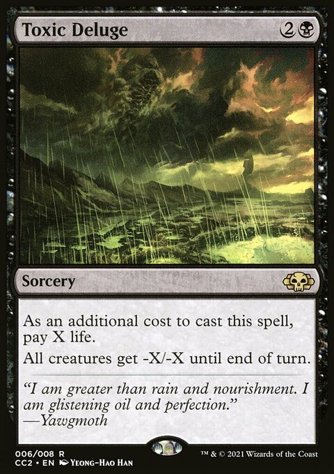 Toxic Deluge, Commander Collection: Black #6, Magic: The Gathering card