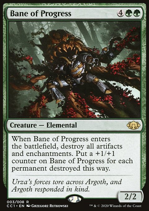 Bane of Progress, Commander Collection: Green #3, Magic: The Gathering card