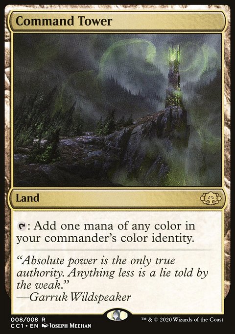 Command Tower, Commander Collection: Green #8, Magic: The Gathering card
