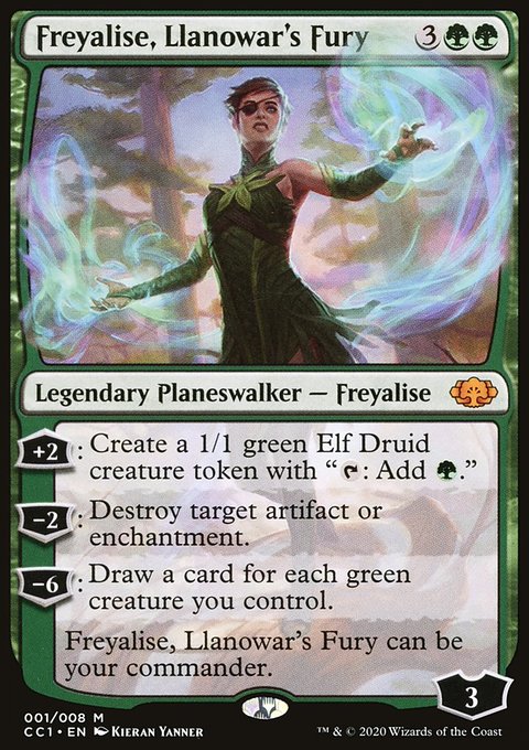 Freyalise, Llanowar's Fury, Commander Collection: Green #1, Magic: The Gathering card