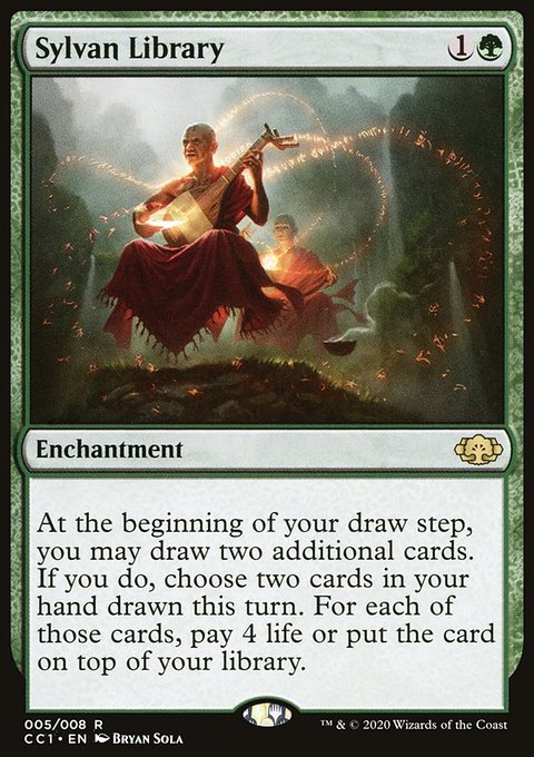 Sylvan Library, Commander Collection: Green #5, Magic: The Gathering card