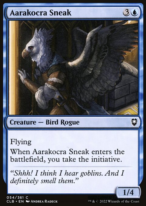 Aarakocra Sneak, Commander Legends: Battle for Baldur's Gate #54, Magic: The Gathering card