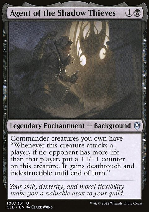 Agent of the Shadow Thieves, Commander Legends: Battle for Baldur's Gate #108, Magic: The Gathering card