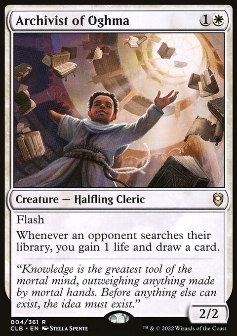 Archivist of Oghma, Commander Legends: Battle for Baldur's Gate #4, Magic: The Gathering card