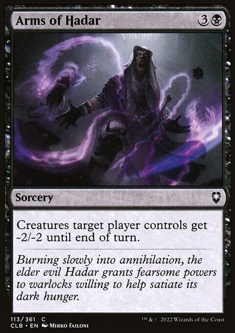 Arms of Hadar, Commander Legends: Battle for Baldur's Gate #113, Magic: The Gathering card