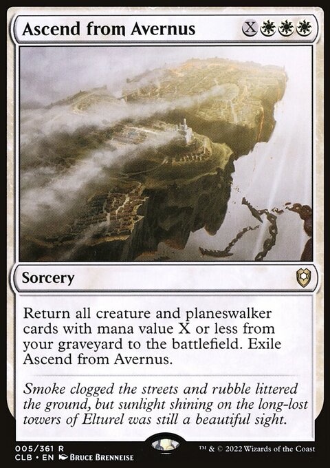 Ascend from Avernus, Commander Legends: Battle for Baldur's Gate #5, Magic: The Gathering card