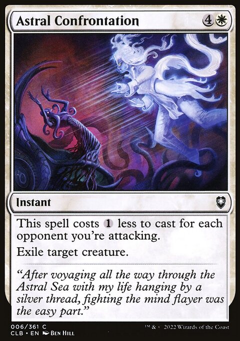 Astral Confrontation, Commander Legends: Battle for Baldur's Gate #6, Magic: The Gathering card