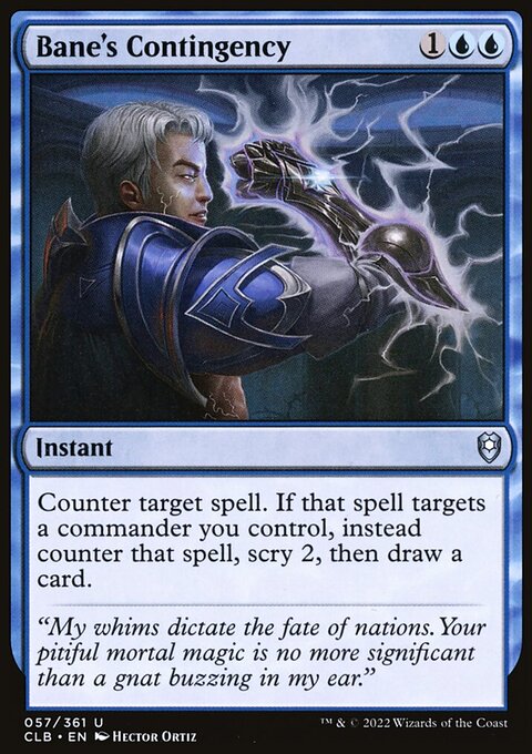 Bane's Contingency, Commander Legends: Battle for Baldur's Gate #57, Magic: The Gathering card