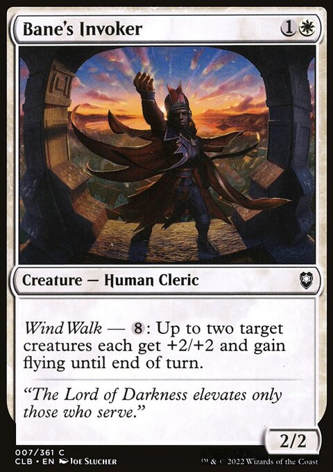 Bane's Invoker, Commander Legends: Battle for Baldur's Gate #7, Magic: The Gathering card