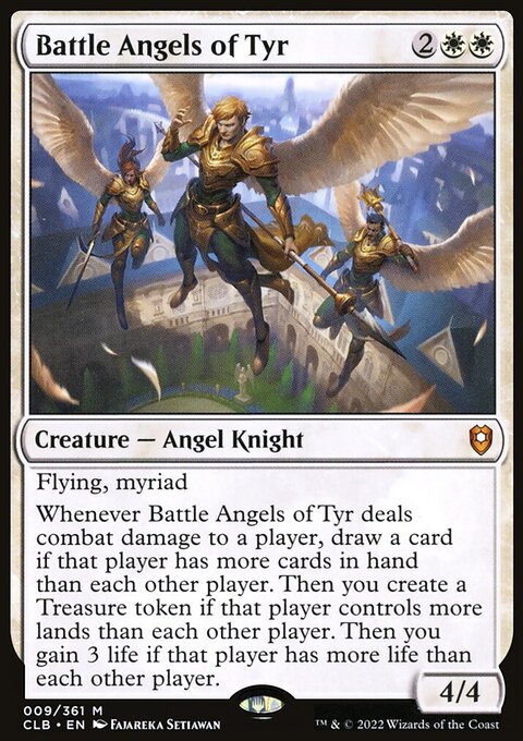 Battle Angels of Tyr, Commander Legends: Battle for Baldur's Gate #9, Magic: The Gathering card