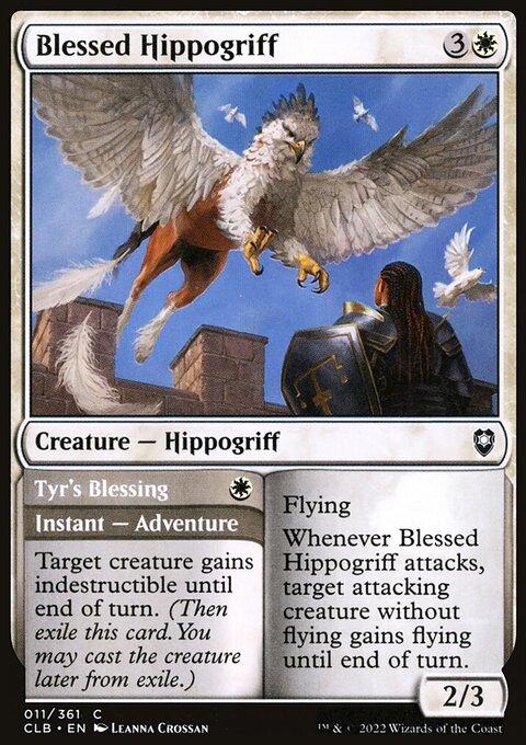 Blessed Hippogriff // Tyr's Blessing, Commander Legends: Battle for Baldur's Gate #11, Magic: The Gathering card