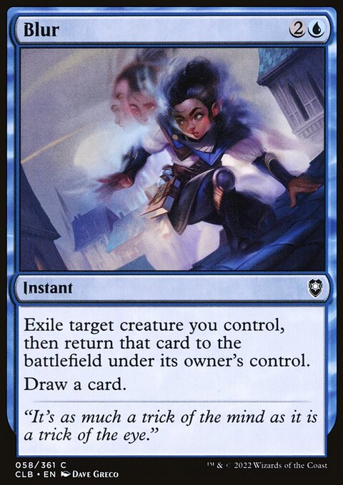 Blur, Commander Legends: Battle for Baldur's Gate #58, Magic: The Gathering card
