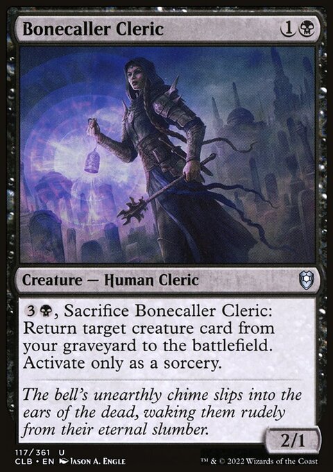 Bonecaller Cleric, Commander Legends: Battle for Baldur's Gate #117, Magic: The Gathering card