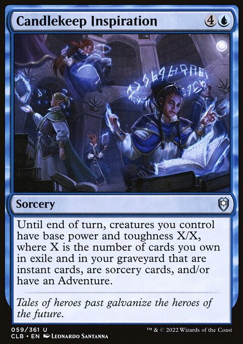 Candlekeep Inspiration, Commander Legends: Battle for Baldur's Gate #59, Magic: The Gathering card