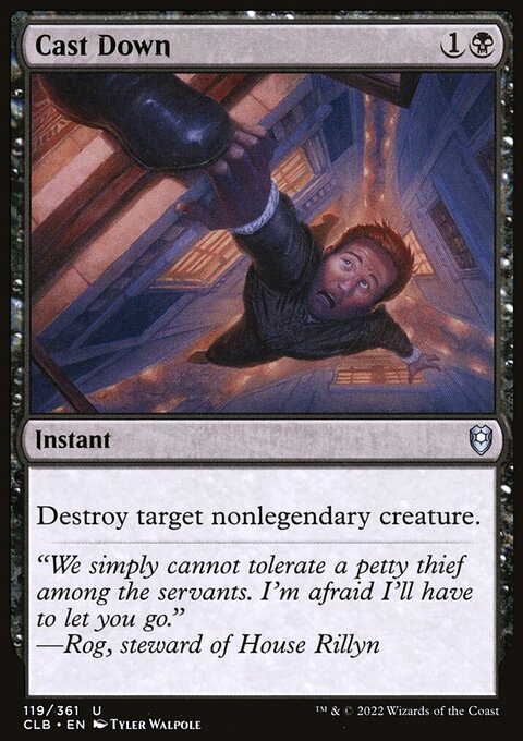 Cast Down, Commander Legends: Battle for Baldur's Gate #119, Magic: The Gathering card