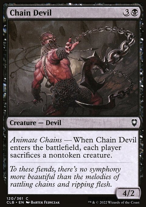 Chain Devil, Commander Legends: Battle for Baldur's Gate #120, Magic: The Gathering card