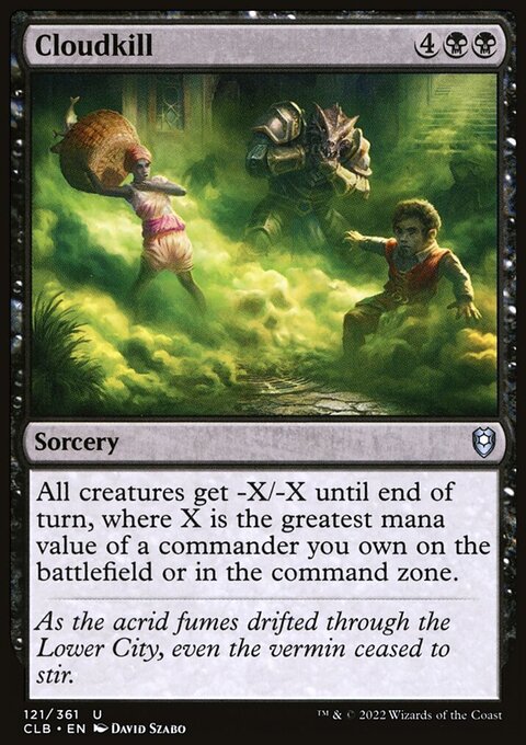 Cloudkill, Commander Legends: Battle for Baldur's Gate #121, Magic: The Gathering card
