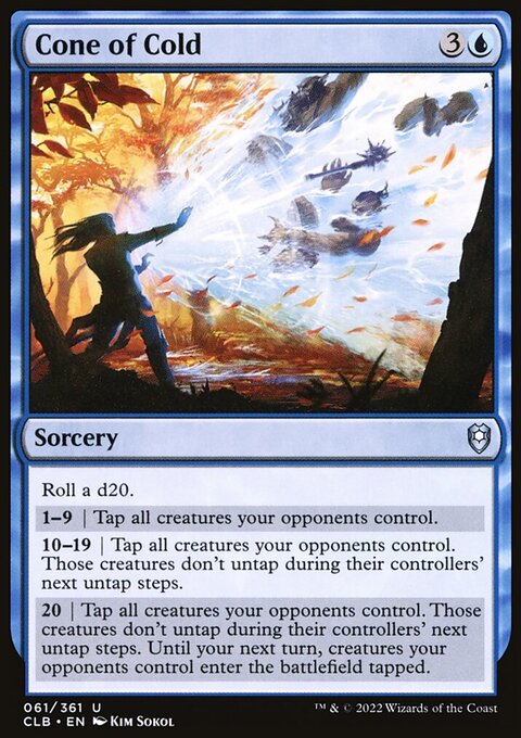 Cone of Cold, Commander Legends: Battle for Baldur's Gate #61, Magic: The Gathering card