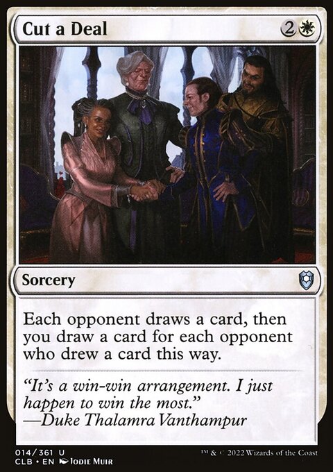 Cut a Deal, Commander Legends: Battle for Baldur's Gate #14, Magic: The Gathering card