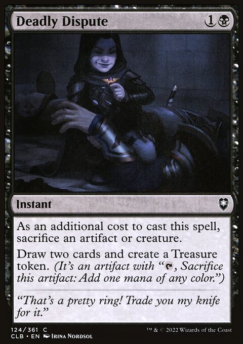 Deadly Dispute, Commander Legends: Battle for Baldur's Gate #124, Magic: The Gathering card