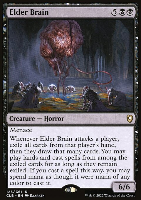 Elder Brain, Commander Legends: Battle for Baldur's Gate #125, Magic: The Gathering card