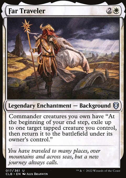Far Traveler, Commander Legends: Battle for Baldur's Gate #17, Magic: The Gathering card