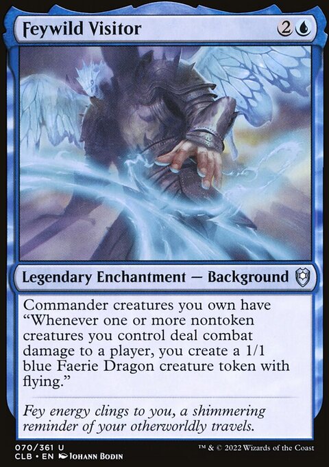 Feywild Visitor, Commander Legends: Battle for Baldur's Gate #70, Magic: The Gathering card