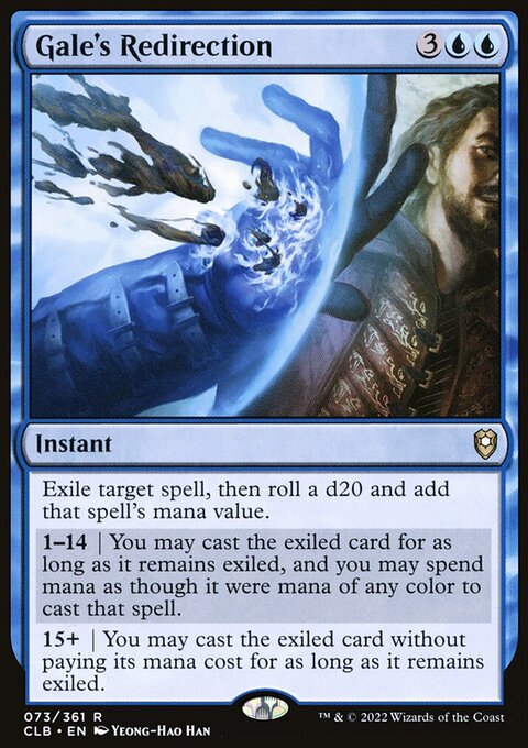 Gale's Redirection, Commander Legends: Battle for Baldur's Gate #73, Magic: The Gathering card