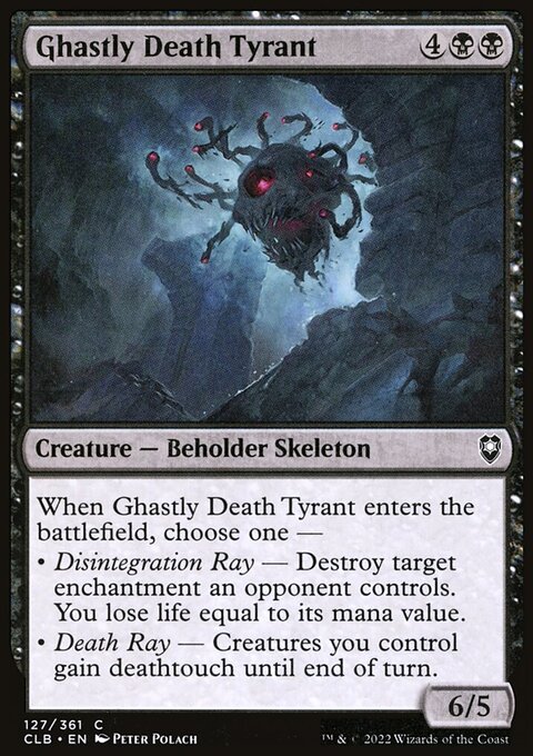 Ghastly Death Tyrant, Commander Legends: Battle for Baldur's Gate #127, Magic: The Gathering card