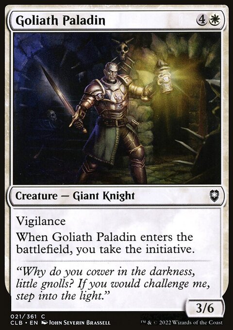 Goliath Paladin, Commander Legends: Battle for Baldur's Gate #21, Magic: The Gathering card
