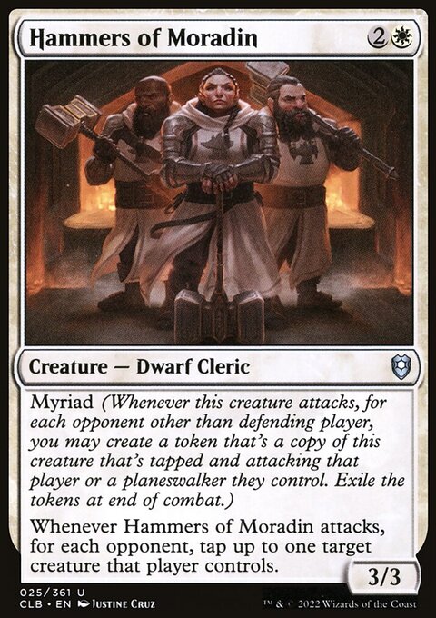 Hammers of Moradin, Commander Legends: Battle for Baldur's Gate #25, Magic: The Gathering card