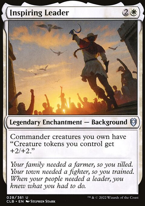 Inspiring Leader, Commander Legends: Battle for Baldur's Gate #28, Magic: The Gathering card