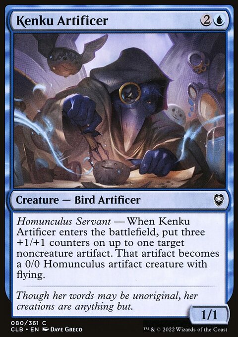 Kenku Artificer, Commander Legends: Battle for Baldur's Gate #80, Magic: The Gathering card