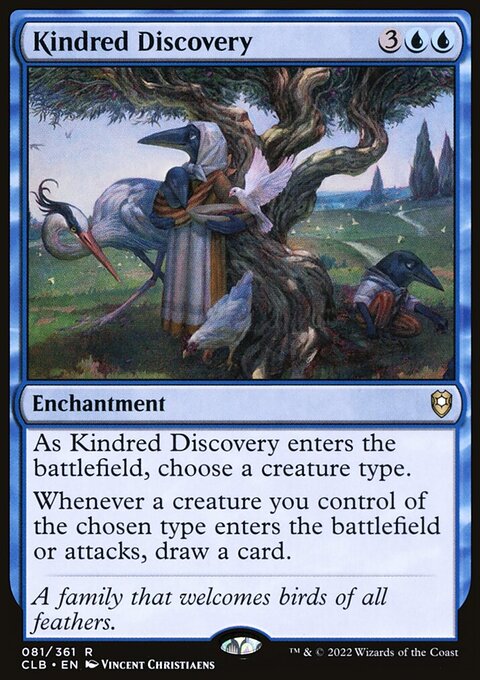 Kindred Discovery, Commander Legends: Battle for Baldur's Gate #81, Magic: The Gathering card
