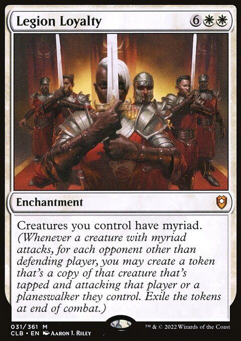 Legion Loyalty, Commander Legends: Battle for Baldur's Gate #31, Magic: The Gathering card