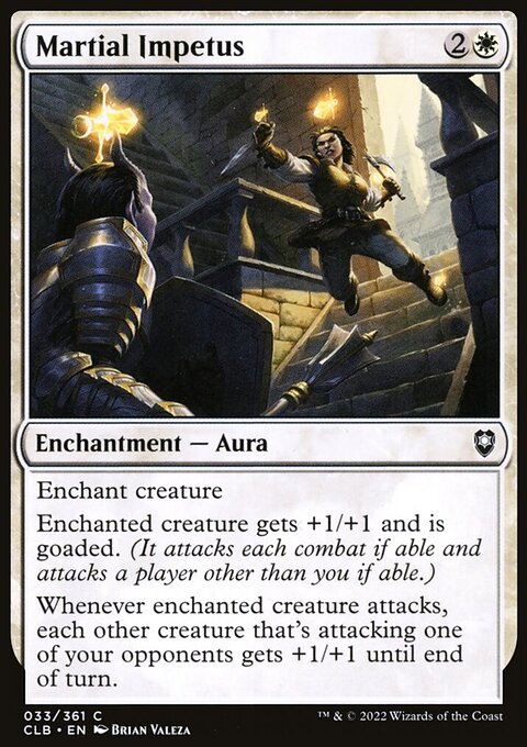 Martial Impetus, Commander Legends: Battle for Baldur's Gate #33, Magic: The Gathering card