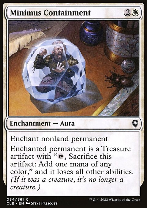 Minimus Containment, Commander Legends: Battle for Baldur's Gate #34, Magic: The Gathering card