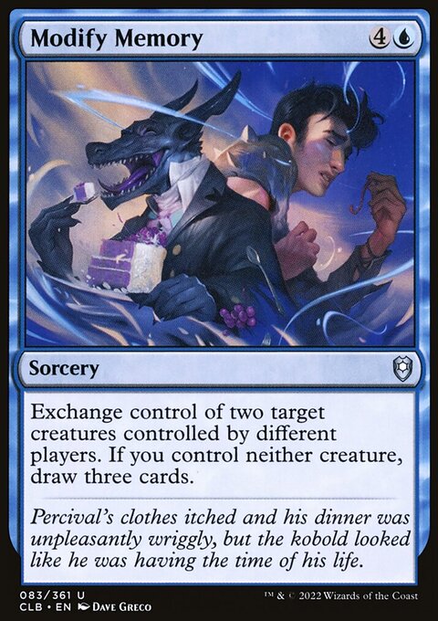 Modify Memory, Commander Legends: Battle for Baldur's Gate #83, Magic: The Gathering card