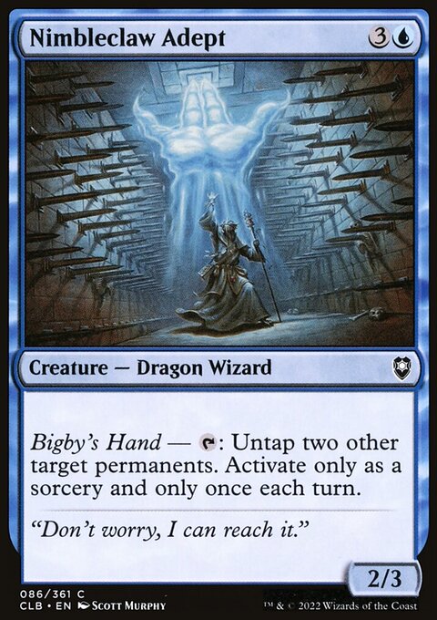 Nimbleclaw Adept, Commander Legends: Battle for Baldur's Gate #86, Magic: The Gathering card