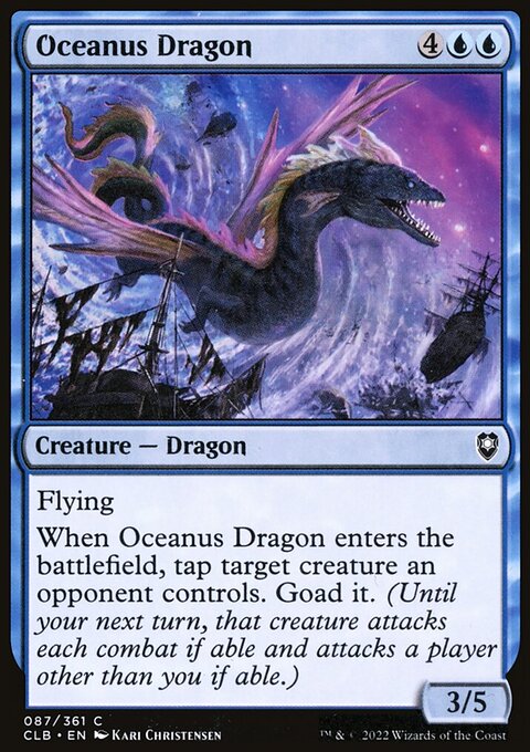 Oceanus Dragon, Commander Legends: Battle for Baldur's Gate #87, Magic: The Gathering card
