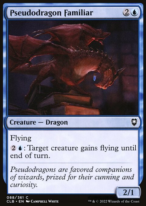 Pseudodragon Familiar, Commander Legends: Battle for Baldur's Gate #88, Magic: The Gathering card