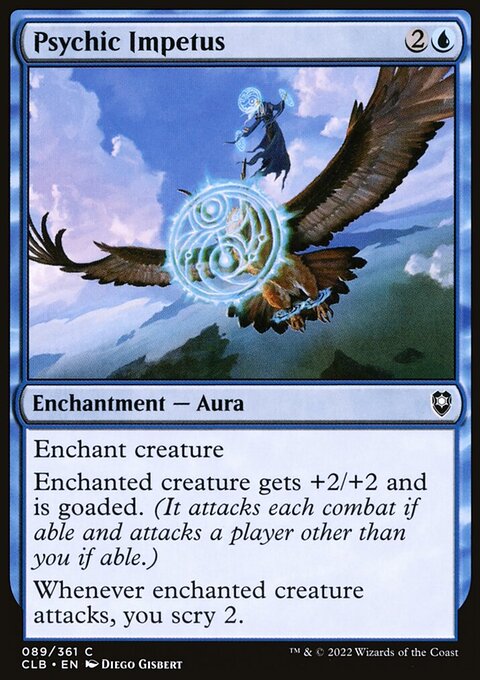 Psychic Impetus, Commander Legends: Battle for Baldur's Gate #89, Magic: The Gathering card
