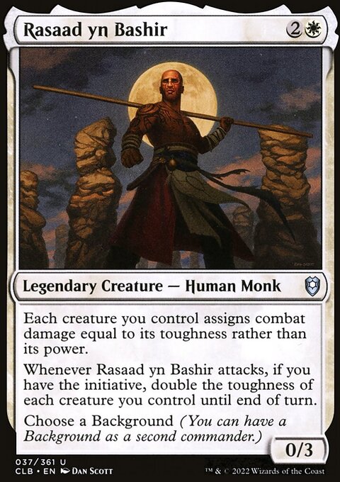 Rasaad yn Bashir, Commander Legends: Battle for Baldur's Gate #37, Magic: The Gathering card