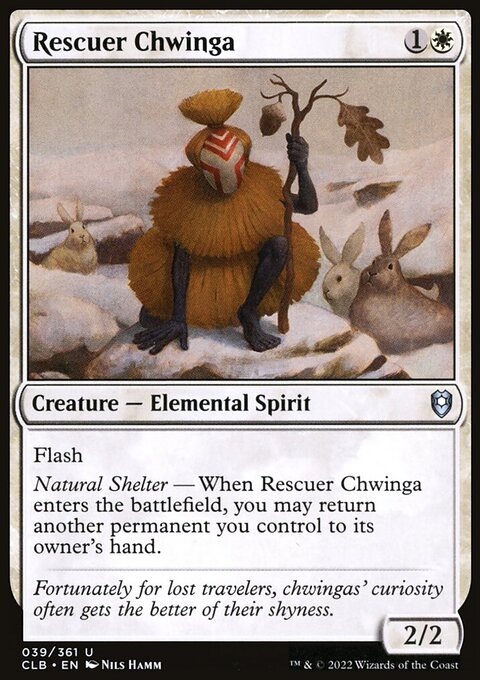 Rescuer Chwinga, Commander Legends: Battle for Baldur's Gate #39, Magic: The Gathering card
