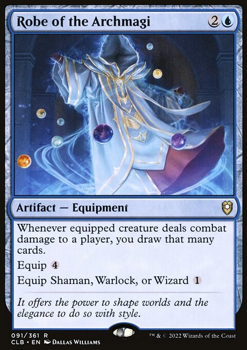 Robe of the Archmagi, Commander Legends: Battle for Baldur's Gate #91, Magic: The Gathering card